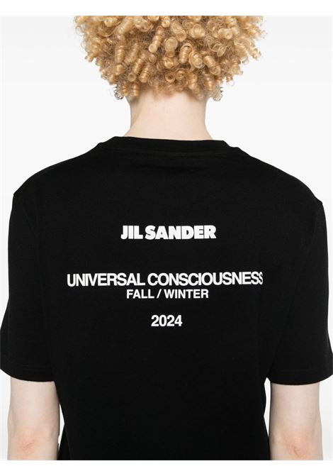 T-shirt con logo a maniche corte in nero Jil sander - donna JIL SANDER | J02GC0128J46219001
